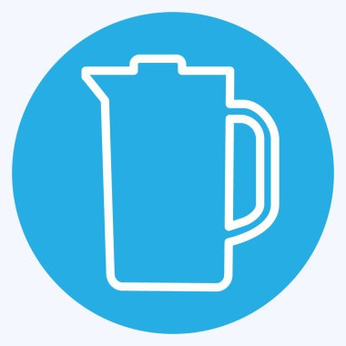 Simge Sıkacağı - Mavi Gözler Biçimi - Basit illüstrasyon, Düzenlenebilir Felç, Tasarım şablonu vektörü, baskılar, posterler, reklamlar, duyurular, bilgi grafikleri vs..