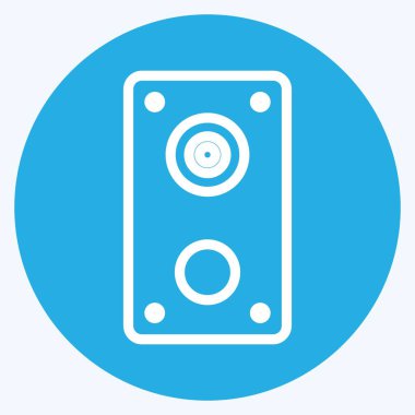 Simge Sözcüleri - Mavi Gözler Biçimi - Basit illüstrasyon, Düzenlenebilir vuruş, Tasarım şablonu vektörü, baskılar, posterler, reklamlar, duyurular, bilgi grafikleri vs..