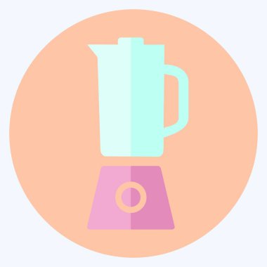 Simge Blender - Düz Biçim - Basit illüstrasyon, Düzenlenebilir vuruş, Tasarım şablonu vektörü, baskılar, posterler, reklamlar, duyurular, bilgi grafikleri vs..