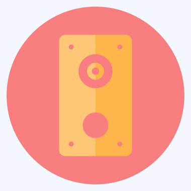 Simge Sözcüleri - Düz Biçim - Basit illüstrasyon, Düzenlenebilir Felç, Tasarım şablonu vektörü, Yazdırma, poster, reklam, duyurular, bilgi grafikleri vs..