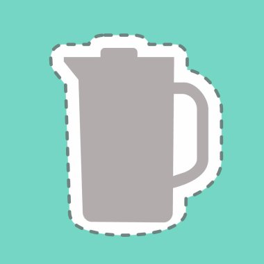 Çıkartma sıkacağı - Satır Kesimi - Basit illüstrasyon, düzenlenebilir felç, tasarım şablonu vektörü, baskılar, posterler, reklamlar, duyurular, bilgi grafikleri vs..