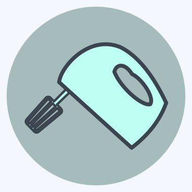 Simge Karıştırıcı - Renk Eşleştirme Biçimi - Basit illüstrasyon, Düzenlenebilir vuruş, Tasarım şablonu vektörü, baskılar, posterler, reklamlar, duyurular, bilgi grafikleri vs..