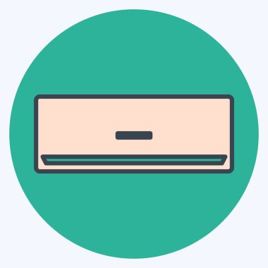 Simge Kliması - Renk Eşleştirme Biçimi - Basit illüstrasyon, Düzenlenebilir vuruş, Tasarım şablonu vektörü, baskılar, posterler, reklamlar, duyurular, bilgi grafikleri vs..