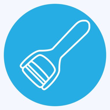 Simge Peeler - Mavi Gözler Biçimi - Basit illüstrasyon, Düzenlenebilir vuruş, Tasarım şablonu vektörü, baskılar, posterler, reklamlar, duyurular, bilgi grafikleri vs..