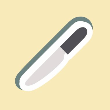 Çıkartma Bıçağı - Basit illüstrasyon, düzenlenebilir felç, tasarım şablonu vektörü, baskılar, posterler, reklamlar, duyurular, bilgi grafikleri vs..