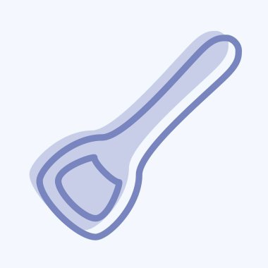 Simge Açıcı - İki Ton Biçimi - Basit illüstrasyon, Düzenlenebilir vuruş, Tasarım şablonu vektörü, baskılar, posterler, reklamlar, duyurular, bilgi grafikleri, vs..