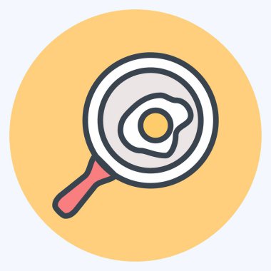 Simge Pan - Renk Eşleştirme Biçimi - Basit illüstrasyon, Düzenlenebilir vuruş, Tasarım şablonu vektörü, baskılar, posterler, reklamlar, duyurular, bilgi grafikleri vs..