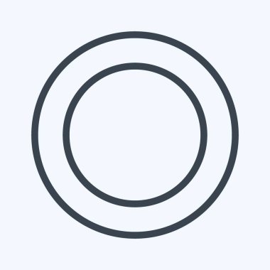 Simge Plakası - Satır Biçimi - Basit illüstrasyon, Düzenlenebilir vuruş, Tasarım şablonu vektörü, baskılar, posterler, reklamlar, duyurular, bilgi grafikleri vs..