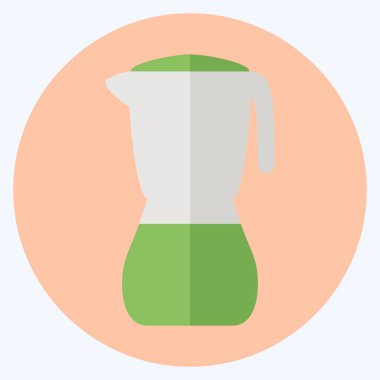 Simge Blender - Düz Biçim - Basit illüstrasyon, Düzenlenebilir vuruş, Tasarım şablonu vektörü, baskılar, posterler, reklamlar, duyurular, bilgi grafikleri vs..