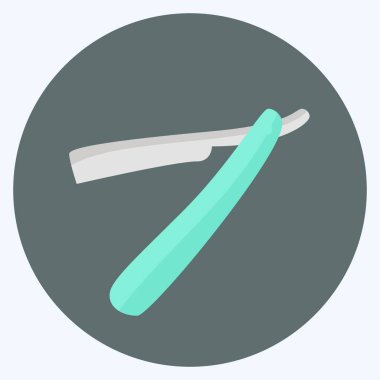 Simge Düz Ustura - Düz Biçim - Basit illüstrasyon, Düzenlenebilir vuruş, Tasarım şablonu vektörü, baskılar, posterler, reklamlar, duyurular, bilgi grafikleri vs..