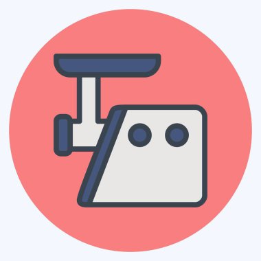 Simge Öğütücü - Renk Eşleştirme Biçimi - Basit illüstrasyon, Düzenlenebilir vuruş, Tasarım şablonu vektörü, baskılar, posterler, reklamlar, duyurular, bilgi grafikleri vs..