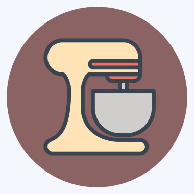 Simge Karıştırıcı - Renk Eşleştirme Biçimi - Basit illüstrasyon, Düzenlenebilir vuruş, Tasarım şablonu vektörü, baskılar, posterler, reklamlar, duyurular, bilgi grafikleri vs..