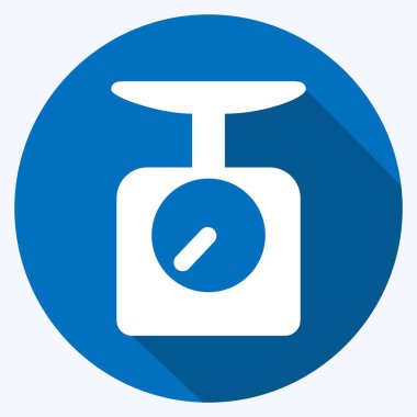 Simge Ölçeklemesi - Uzun Gölge Biçimi - Basit illüstrasyon, Düzenlenebilir vuruş, Tasarım şablonu vektörü, baskılar, posterler, reklamlar, duyurular, bilgi grafikleri vs..