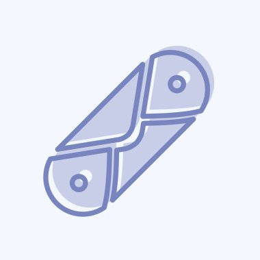 Simge Cannoli - İki Ton Biçimi - Basit illüstrasyon, Düzenlenebilir vuruş, Tasarım şablonu vektörü, baskılar, posterler, reklamlar, duyurular, bilgi grafikleri vs..