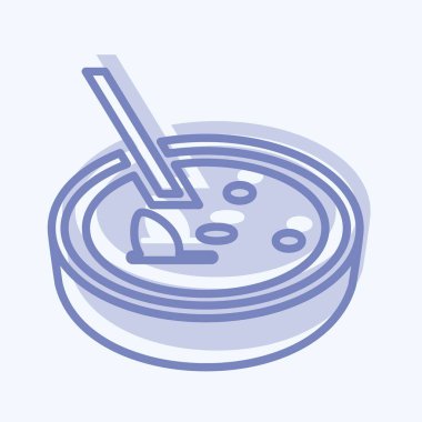 Simge Crema Catalana - İki Ton Biçimi - Basit illüstrasyon, Düzenlenebilir vuruş, Tasarım şablonu vektörü, baskılar, posterler, reklamlar, duyurular, bilgi grafikleri, vs..