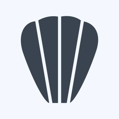 Simge Madeleines - Glyph Biçimi - Basit illüstrasyon, Düzenlenebilir vuruş, Tasarım şablonu vektörü, baskılar, posterler, reklamlar, duyurular, bilgi grafikleri vs..