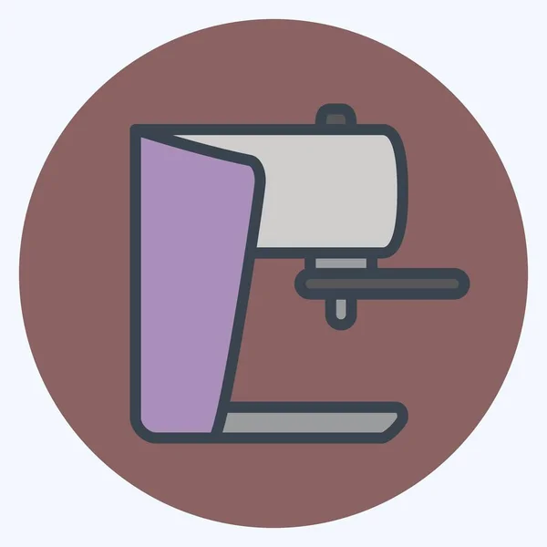 Icon Espresso Machine Color Mate Style Простая Иллюстрация Редактируемый Штрих — стоковый вектор