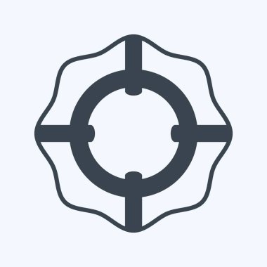 Simge Yaşam Tipi - Glyph Biçimi - Basit illüstrasyon, Düzenlenebilir vuruş, Tasarım şablonu vektörü, baskılar, posterler, reklamlar, duyurular, bilgi grafikleri vs..