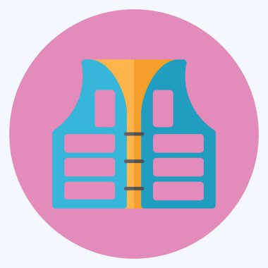 Simge Yelekleri - Düz Biçim - Basit illüstrasyon, Düzenlenebilir Felç, Tasarım şablonu vektörü, baskılar, posterler, reklamlar, duyurular, bilgi grafikleri vs..