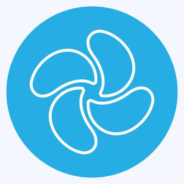 Simge Pervanesi - Mavi Gözler Biçimi - Basit illüstrasyon, Düzenlenebilir vuruş, Tasarım şablonu vektörü, baskılar, posterler, reklamlar, duyurular, bilgi grafikleri vs..