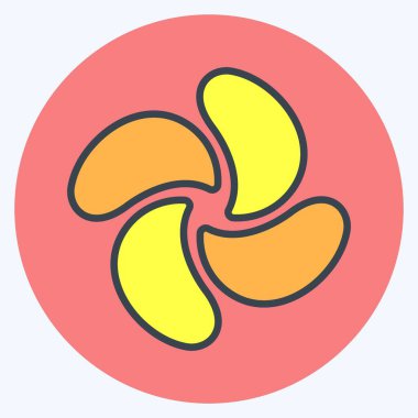 Simge Pervanesi - Renk Eşleştirme Biçimi - Basit illüstrasyon, Düzenlenebilir vuruş, Tasarım şablonu vektörü, baskılar, posterler, reklamlar, duyurular, bilgi grafikleri vs..