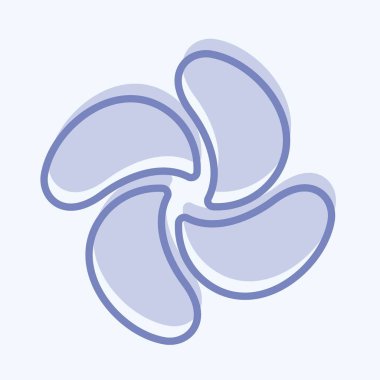 Simge Pervanesi - İki Ton Biçimi - Basit illüstrasyon, Düzenlenebilir vuruş, Tasarım şablonu vektörü, baskılar, posterler, reklamlar, duyurular, bilgi grafikleri vs..