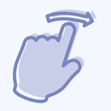 Simge Sağı - İki Ton Biçimi - Basit illüstrasyon, Düzenlenebilir vuruş, Tasarım şablonu vektörü, baskılar, posterler, reklamlar, duyurular, bilgi grafikleri, vs..