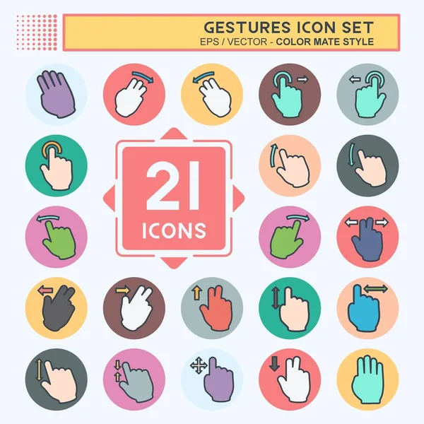 Simge Ayarlama Hareketleri - Renk Eşleştirme Biçimi - Basit illüstrasyon, Düzenlenebilir vuruş, Tasarım şablonu vektörü, baskılar, posterler, reklamlar, duyurular, bilgi grafikleri, vs..