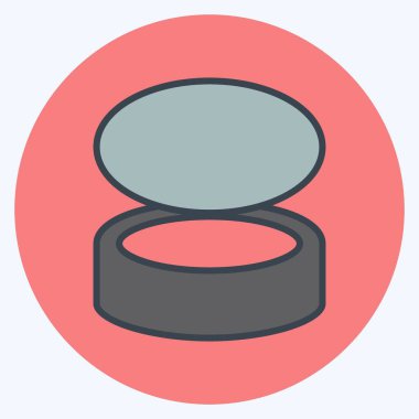 Simge Balık Gıdası - Renk Eşleştirme Biçimi - Basit illüstrasyon, Düzenlenebilir vuruş, Tasarım şablonu vektörü, baskılar, posterler, reklamlar, duyurular, bilgi grafikleri vs..