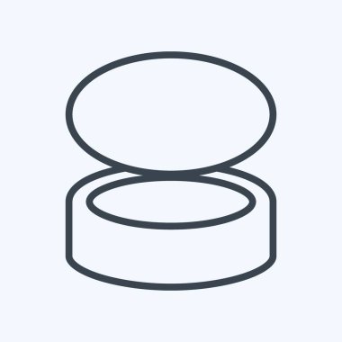 Simge Balık Gıda - Satır Biçimi - Basit illüstrasyon, Düzenlenebilir felç, Tasarım şablonu vektörü, baskılar, posterler, reklamlar, duyurular, bilgi grafikleri vs..