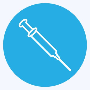 Simge Enjeksiyonu - Mavi Gözler Biçimi - Basit illüstrasyon, Düzenlenebilir felç, Tasarım şablonu vektörü, baskılar, posterler, reklamlar, duyurular, bilgi grafikleri vs..