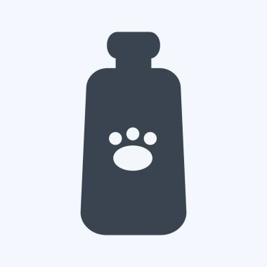 Simge Sütü Şişesi - Glyph Biçimi - Basit illüstrasyon, Düzenlenebilir vuruş, Tasarım şablonu vektörü, baskılar, posterler, reklamlar, duyurular, bilgi grafikleri, vs..