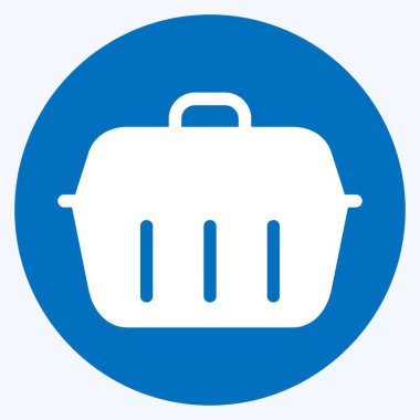 Simge Taşıma Kutusu - Uzun Gölge Biçimi - Basit illüstrasyon, Düzenlenebilir vuruş, Tasarım şablonu vektörü, baskılar, posterler, reklamlar, duyurular, bilgi grafikleri vs..