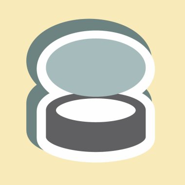 Sticker Fish Food - Basit illüstrasyon, düzenlenebilir felç, tasarım şablonu vektörü, baskılar, posterler, reklamlar, duyurular, bilgi grafikleri vs..