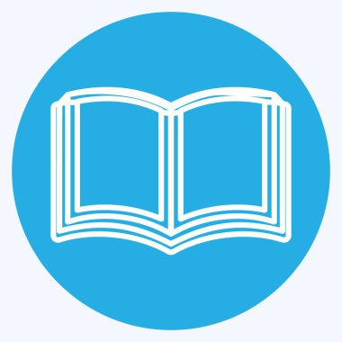 Simge Kutsal Kitap - Mavi Gözler Biçimi - Basit illüstrasyon, Tasarım Simgesi Vektörü, baskılar, posterler, reklamlar, duyurular, bilgi grafikleri vs..