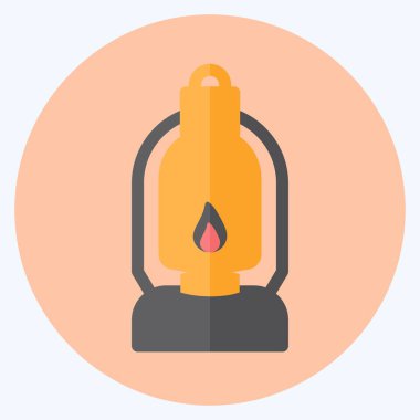 Simge Lit Lambası - Düz Biçim - Basit illüstrasyon, Tasarım Simgesi vektörü, Yazdırma, posterler, reklamlar, duyurular, bilgi grafikleri vs..