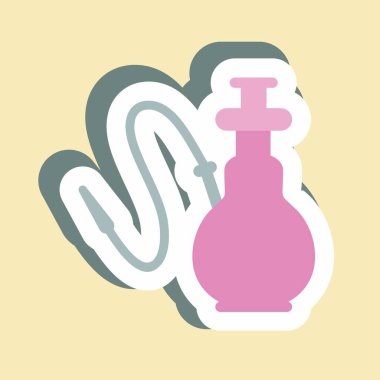 Çıkartma Nargile - Basit illüstrasyon, Tasarım Simgesi vektörü, baskılar, posterler, reklamlar, duyurular, bilgi grafikleri vs. için iyidir.