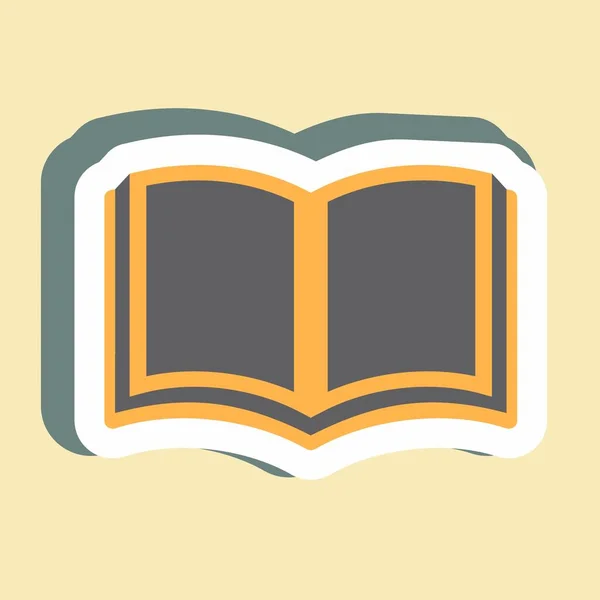 Aufkleber Heiliges Buch Einfache Illustration Design Icon Vektor Gut Für — Stockvektor