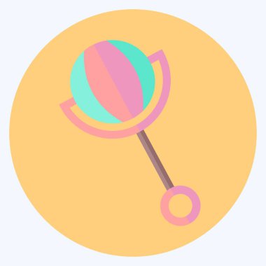 Simge Sallayıcı Oyuncak 2 - Düz Biçim - Basit illüstrasyon, Tasarım şablonu vektörü, baskılar, posterler, reklamlar, duyurular, bilgi grafikleri vs..