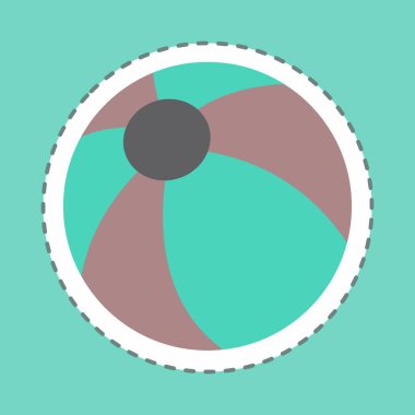 Çıkartma Çizgisi Kesimi - Basit illüstrasyon, Tasarım şablonu vektörü, baskılar, posterler, reklamlar, duyurular, bilgi grafikleri vs..