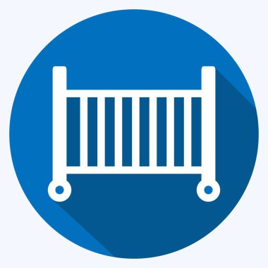 Simge Bebeği - Uzun Gölge Biçimi - Basit illüstrasyon, Tasarım şablonu vektörü, baskılar, posterler, reklamlar, duyurular, bilgi grafikleri vs..