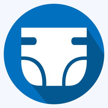 Simge Bezi 1 - Uzun Gölge Biçimi - Basit illüstrasyon, Tasarım şablonu vektörü, baskılar, posterler, reklamlar, duyurular, bilgi grafikleri vs..