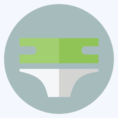 Simge Bezi 2 - Düz Biçim - Basit illüstrasyon, Tasarım şablonu vektörü, baskılar, posterler, reklamlar, duyurular, bilgi grafikleri vs..