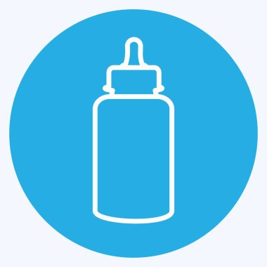 Simge Besleyici 1 - Mavi Gözler Biçimi - Basit illüstrasyon, Tasarım şablonu vektörü, baskılar, posterler, reklamlar, duyurular, bilgi grafikleri vs..