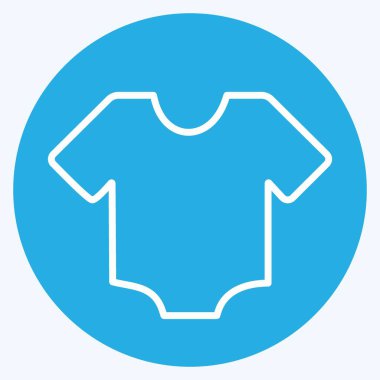 Simge Gömleği - Mavi Gözler Biçimi - Basit illüstrasyon, Tasarım şablonu vektörü, baskılar, posterler, reklamlar, duyurular, bilgi grafikleri vs..