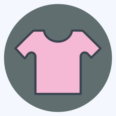 Simge Küçük Gömlek - Renk Eşleştirme Biçimi - Basit illüstrasyon, Tasarım şablon vektörü, baskılar, posterler, reklamlar, duyurular, bilgi grafikleri vs..