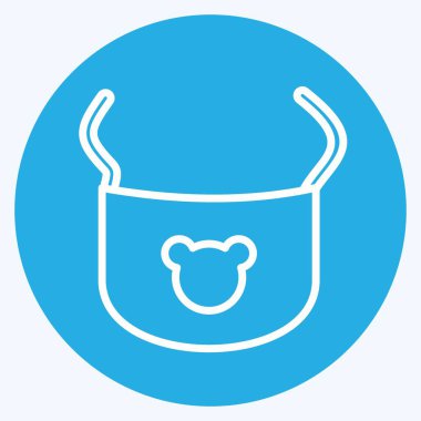 Simge Bebeği - Mavi Göz Biçimi - Basit illüstrasyon, Tasarım şablonu vektörü, baskılar, posterler, reklamlar, duyurular, bilgi grafikleri vs..