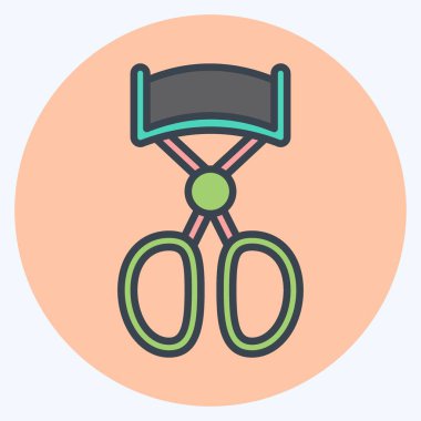 Simge Kirpik Kıvırıcı - Renk Eşi Biçimi - Basit illüstrasyon, baskılar, duyurular vs.