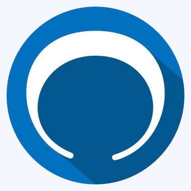 Simge saç bandı - Uzun Gölge Biçimi - Basit illüstrasyon, baskılar, duyurular, vs.