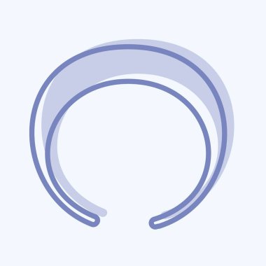 Simge saç bandı - İki Ton Biçimi - Basit illüstrasyon, baskılar, duyurular, vs.